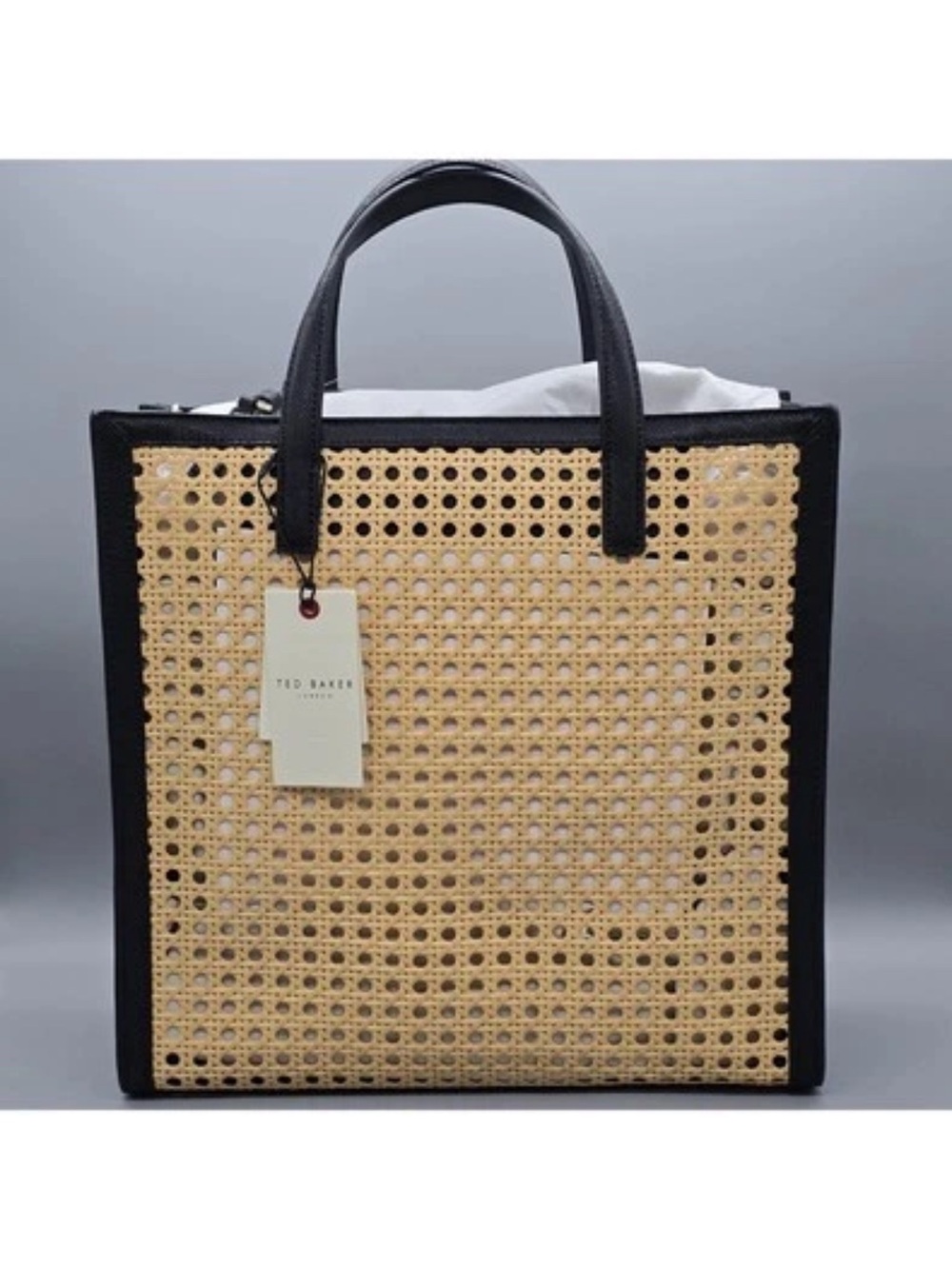 Ted Baker Flo June Wicker Tote Bag | NWT - Picture 4 of 16